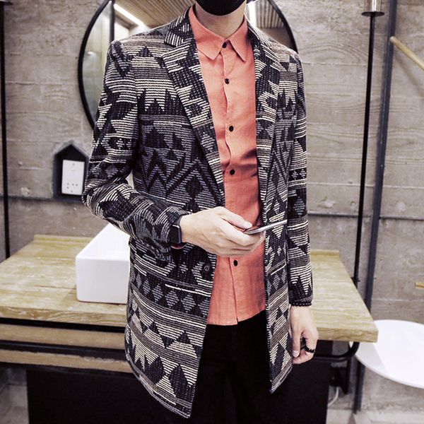 

vintage long jackets mens fashion long trench coats mens designer manteau homme coats new british kaban erkek, Tan;black