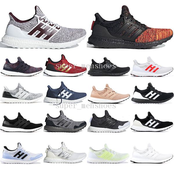 

2019 new 3.0 4.0 triple black sport shoes women 3 primeknit runs fashion men shoes running shoes 3