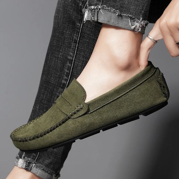 Step into Comfort: Stylish Breathable Suede Loafers for Men