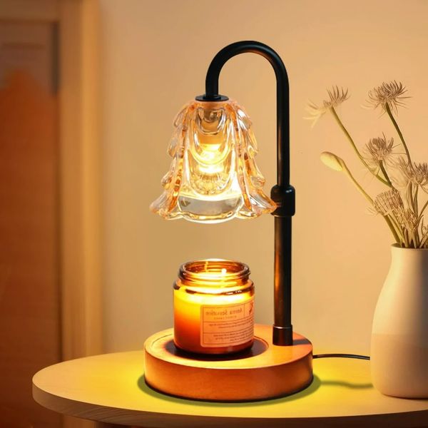 Flower Candle Warmer Lamp with Timer 4 Speed Dimmable Height Adjustable Base House Warming Birthday Gifts Home Decor 260901