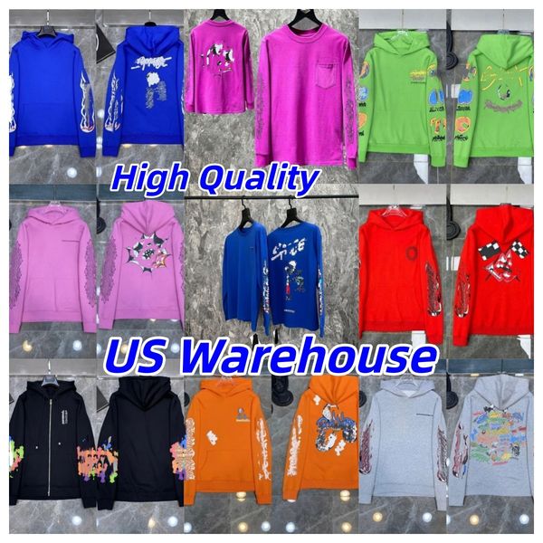 Chromed men hoodie graphic print hoodies men women loose streetwear hooded sweatshirts long sleeve pullover tops high quality casual hoodie us warehouse