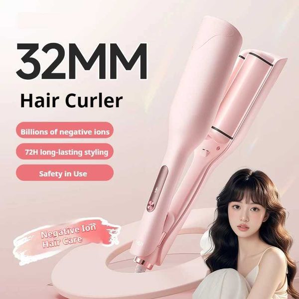 Curling 32mm Iron Hair Curler with Negative Ion Ceramic Wave Curling Wand S 4 Temperature Settings Hair Styling Tool D260902