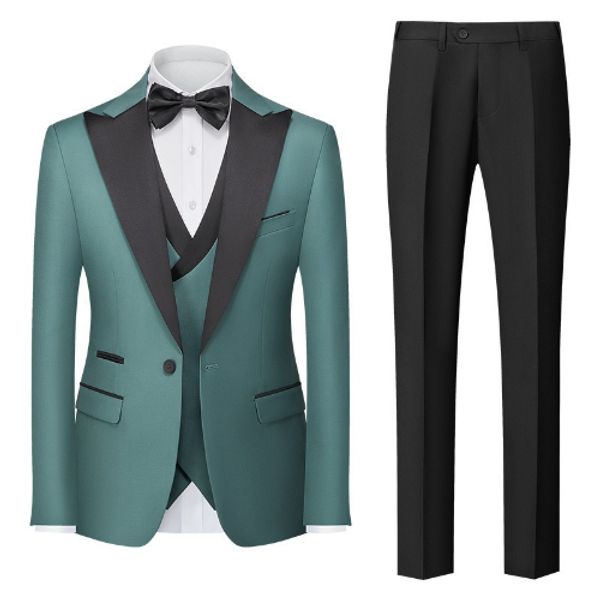 (067) Men's three-piece suit set, casual business suit