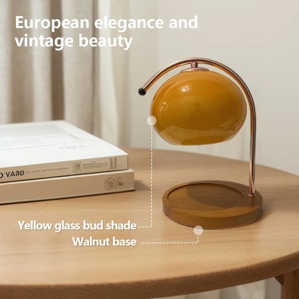 Wooden Base Candle Warmer Lamp with Timer Nordic Candle Wax Lamp Dimmable Modern Wax Melting Light for House Office Decoration 260901
