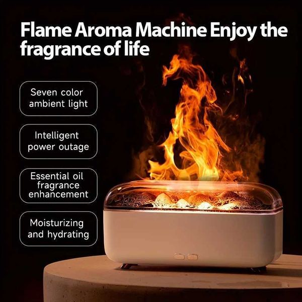 Flame Simulated Humidifier Three-Speed Timing Quiet Operation Is A Humidifier Suitable For Office/Bedroom/Living Room