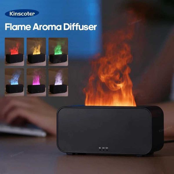Flame Mini Aroma Diffuser USB Desktop Air Humidifier Freshener Aromatherapy Essential Oil for Home Office Store D260902