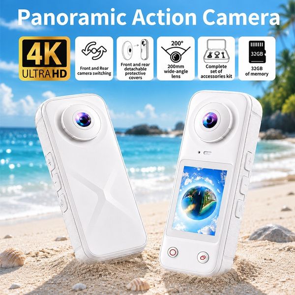 4K panoramic sports camera bicycle pocket vlog outdoor thumb recorder