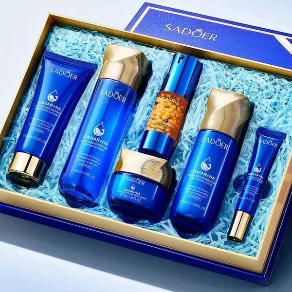 maquillaje Skin Set Caviar Acid Face Serum Kit Beauty Health Korean Facial 002