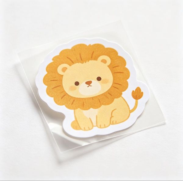 Animal Adhesive Labels, Children Playing Stickers, Cartoon Printing OEM Job Only