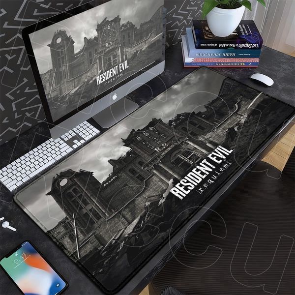 Hot Gaming R-Resident Evil Requiem Rubber Anti-slip Base Desk Mat XXL HD Custom PC Office Mouse Pad Gamer Speed Keyboard Cushion 26Y0904