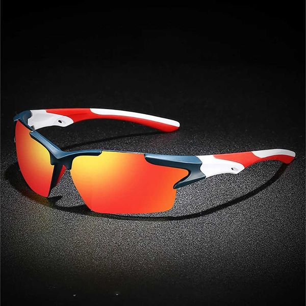 Red VIVIBEE Men Sunglasses Mirror Black Frame Sports Goggles Women Cycling UV400 Unisex Bicycle Riding 2026 Sun Glasses N260903