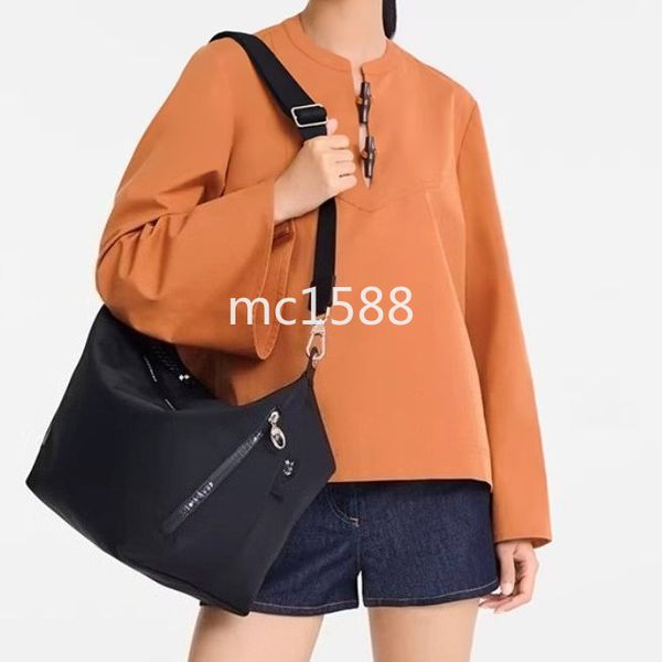 Eco-Friendly Thickened Nylon Underarm Bag for Women, Large Capacity Crossbody Bag, Recycled Material Shoulder Bag 344-B