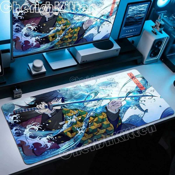 Demon Slayer Tanjiro Kamado Mousepad Anime Gaming Mouse Pad Extended Large Non-Slip Anti-Dirt Desk Mat Natural Rubber Carpet Q260903