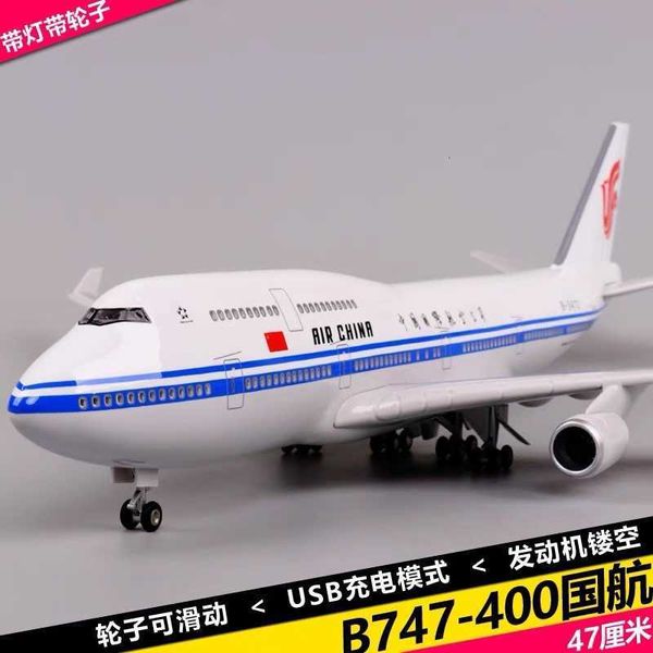 47cm with Wheels and Lights 1 150 Boeing 747 Airplane Model Air China Thai Airways KLM Royal Dutch Airlines Cargo L260904NLJI