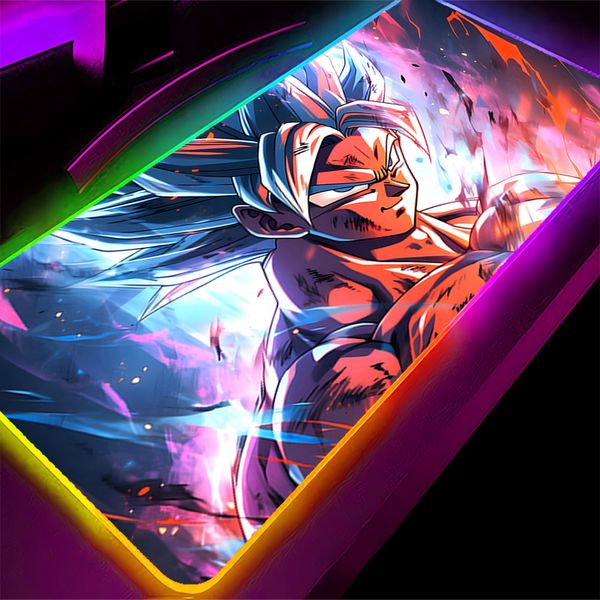 RGB Mouse pad Dragon Ball Trunks Large Computer Speed type carpet mat for e-sports players Laptop Keyboard LED Mousepad Desk Mat 26Y0904