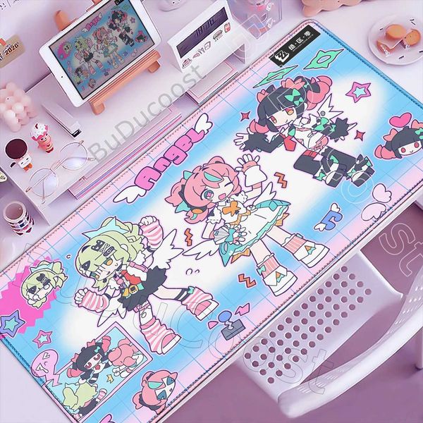 Kawaii Large AOD Cute Angels of Delusion Anime Girl Zenless Zone Zero Mouse Pad ZZZ Aria Chinatsu Mousepad XXL Game Keyboard Mat Q260903