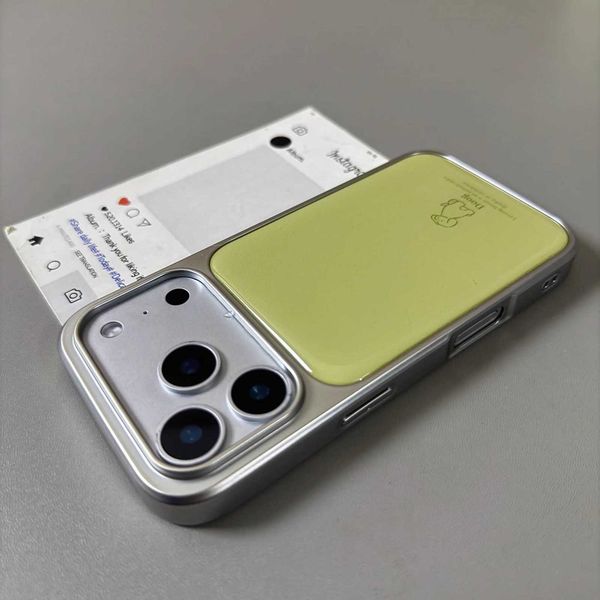 Green Line Puppy Matcha New Cartoon Silver Edge Phone Case For iPhone 17 16 15 14 13 12 11 Pro Max Plus Y2K Simple Elegant Cover J260903