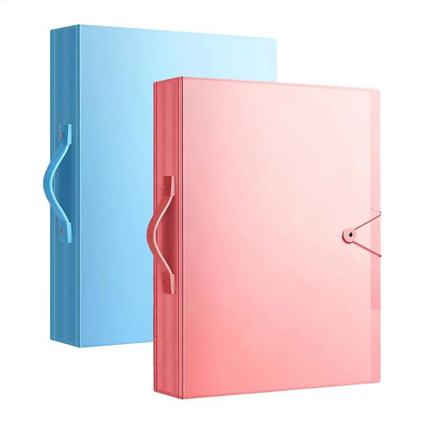 A3 Portfolios Binder 60 Pockets Heavy Duty Portable Organizer Case transparent pocket poster file bag Artist Portfolios Case 260903
