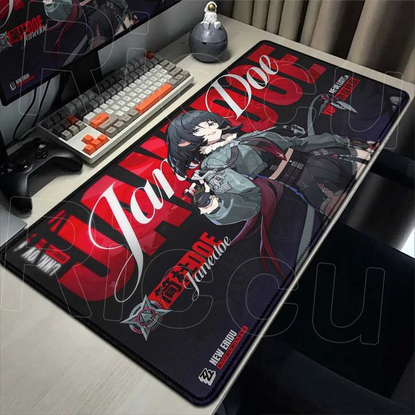 Anime Mousepad Gaming Zenless Zone Zero Rubber Mausepad XXL Computer Gamer Non-slip Mice Mat Jane Doe Keyboardpad PC Accessories Q260903