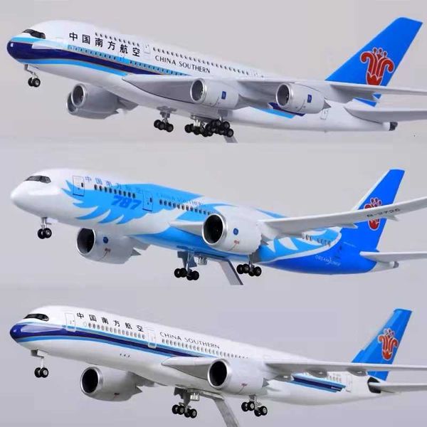 47cm Wheeled Assembly ABS Material Airplane Model China Eastern Airlines A350 Hainan Panda Southern Singapore L2609049AEN