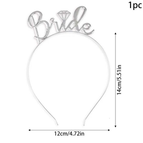 Gold Wedding Hair Accessories Bride Bridesmaid Bridal Shower Hen Party Tiara Crown Bachelorette Party Favor Wedding Supplies J260903