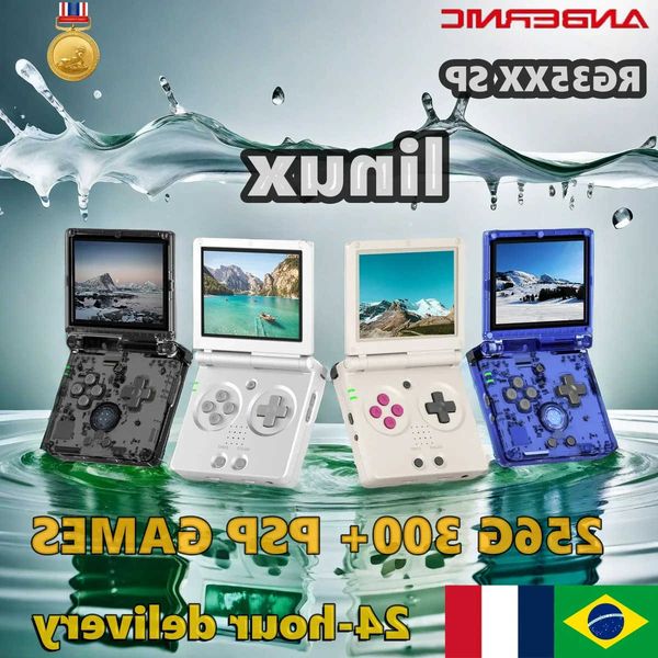 ANBERNIC RG35XXSP 3.5'' I Flip Handheld Console Linux System -compatible TV Output 256G 300+P Games Pre-installed D260907