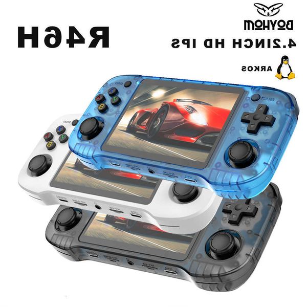 Retro Handheld Game Console R46H Linux System 4.2Inch I Portable Pocket Player 128G 29K Games Video Gaming Kids Gifts R36S MAX D260907