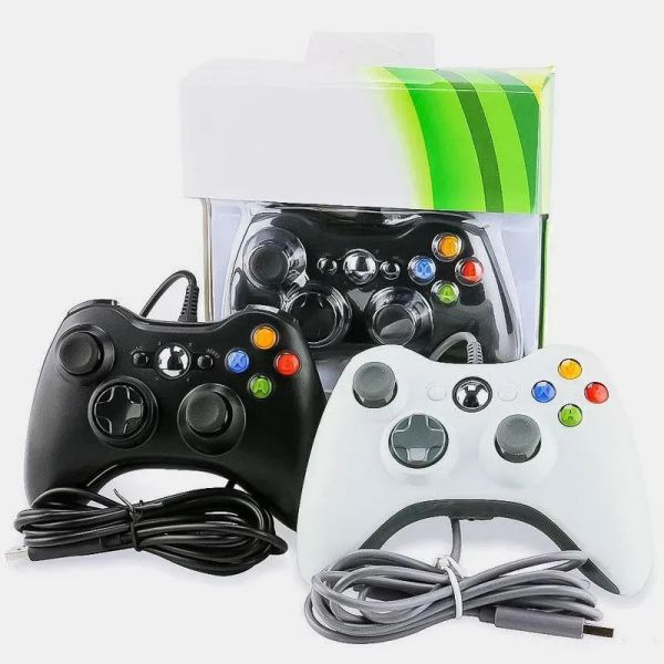 USB Wired Game Controller for Xbox360 PC PS3 Android TV Box Steam Dual Vibration Motor Wired Gamepad Joystick 4 Colors Optional With Retail Package