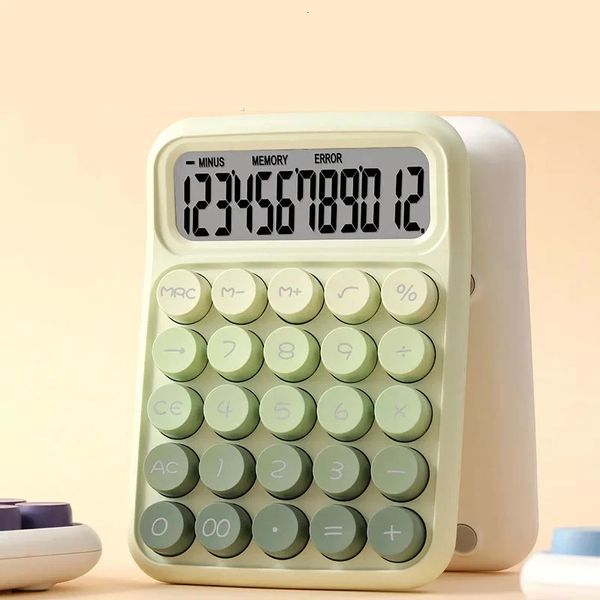 Gradation Candy Portable Calculators Large Display Mechanical Dot Keyboard Back To School Supplies Students/Finance Stationery 260907