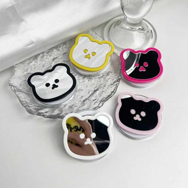 Cute Bear Mirror Magnetic Korea Phone Holder for IPhone Safe Ring Finger Eing Stand J260907