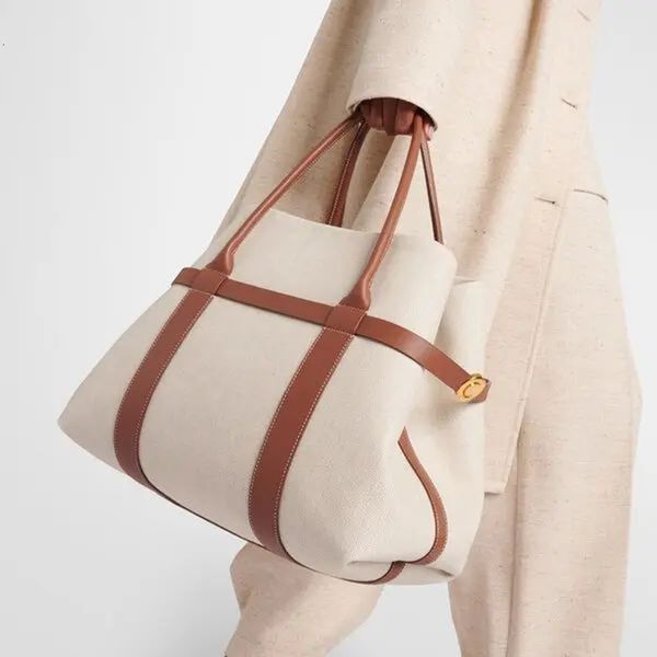 New Luxury Brand Genuine Leather Tote Casual Canvas Handbags Oid Money Style Cowhide Women Bags With Wallets Suotong260907