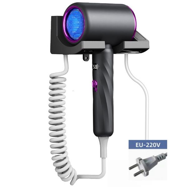 2026 Hotel Specific Hair Dryer, High-Speed Silent, Negative Ion Digital Display, No Drilling, Wall Mounted Bathroom, Toilet J260907