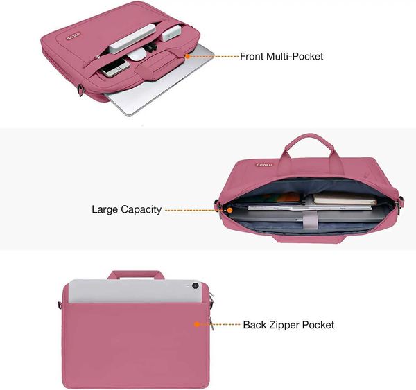 Designer Shoder Bag 13.3 14 Laptop 15.6 17.3 inch Messenger Bag for book Air Pro HP Dell Len Acer Asus Surface Handbag Briefcase J260908