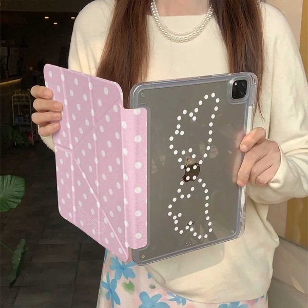 Triple Wings Wave Point Y-Shaped Fold For iPad 2025 Protective Cover For iPad Pro 2022 12.9in Air7 10th 11th M4 M5 Case Y2k J260908