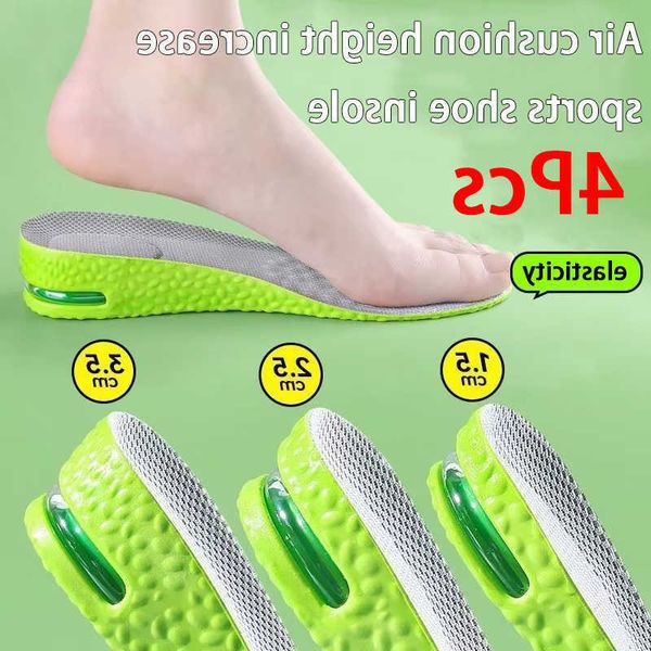 insole 1Pair/2Pair sports Height Increase Air-Cushioned Shock-Absorbing Insoles Men Women Breathable Comfort Insoles D260908