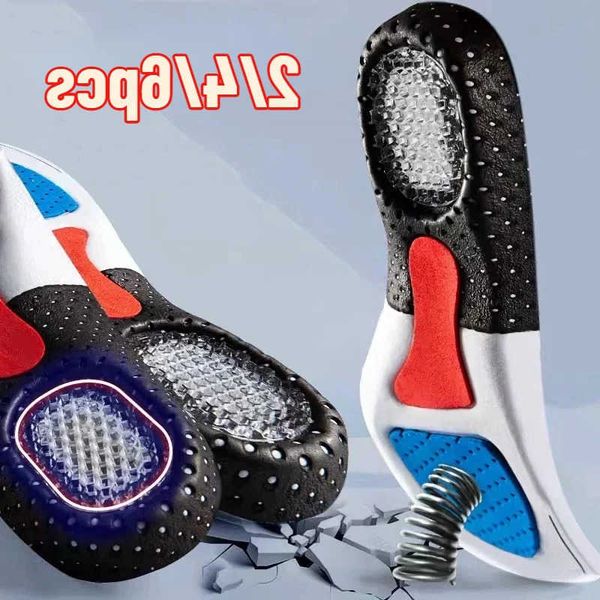 Orthopedic Insoles for Feet 6Pcs Arch Support Plantar Fasciitis Orthopedic Insole Silicone Shock Absorbing Soft Running Cushion D260908