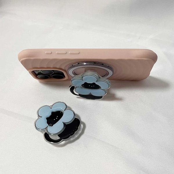 Rotation Degree Cute e 360 Flower Black Cat Phone Holder Foldable For iphone 17 16Pro Max For Girl Gift J260907