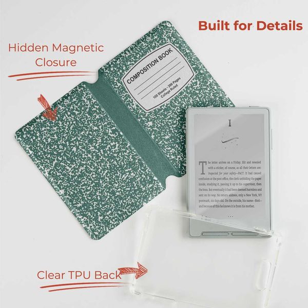 Case twosheep Magnetic Cposition Book suit for XTEINK X4 X3 Detachable TPU Clear Back Protective Skin Folio Shell Cover J260908