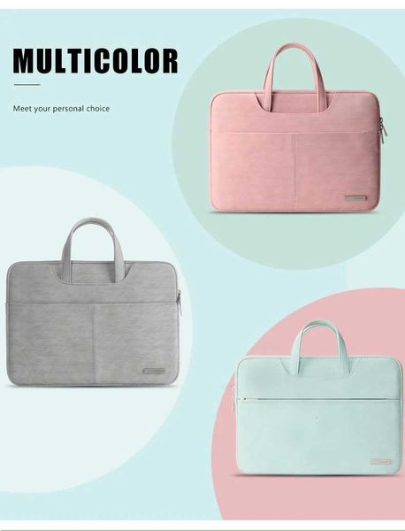 Designer Bag PU Leather wen Laptop Notebook Case Carrying Briefcase for book Air 13.3 14 15.6 inch men Handbags shoder sle Bag J260908