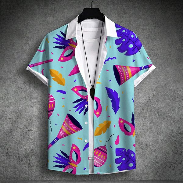 Vibrant Unisex Short Sleeve Festival Shirt - Perfect for Every Celebration!