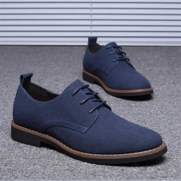 Oxfords Men Suede Leather Dress Shoes Casual Sneakers y Moccasins Classic Flats derby shoes S260911B82V