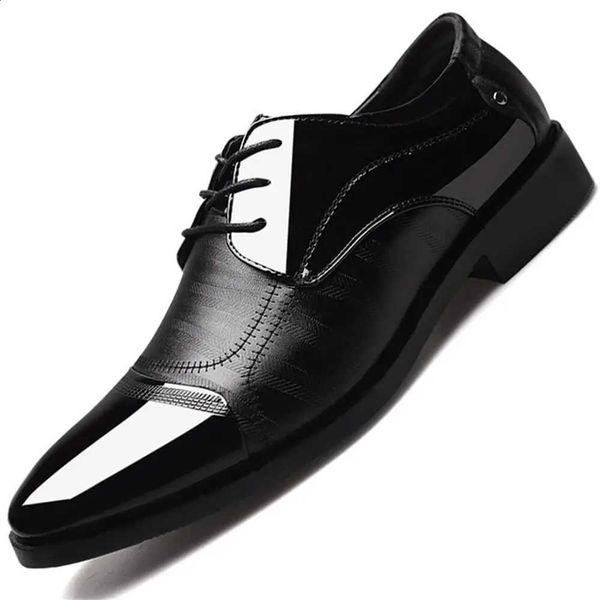 Men's Dress Shoes Business Oxfords Patent Leather Dress Shoes Classic Loafers Formal Derby Shoes For MenT260912