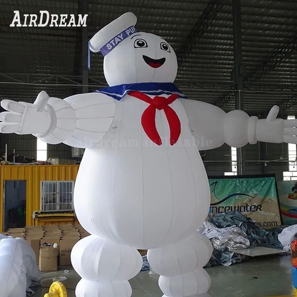 Custom outdoor Giant Halloween mascot inflatable stay puft,Ghostbusters Marshmallow Man Ghost master character for sale
