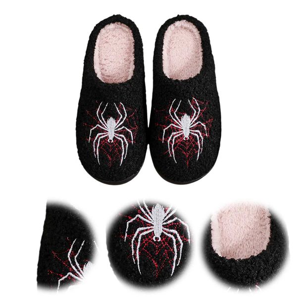 Spooky Spider Anti-Slip Halloween Slippers