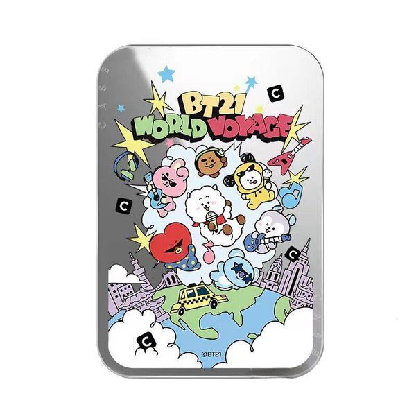 BTS BT21 Kpop Designer Magnetic Phone Grip Magsafe Compatible Phone Stand Holder Jungkook Jimin Mobile Case Accessory Fan Gift For Girls Women