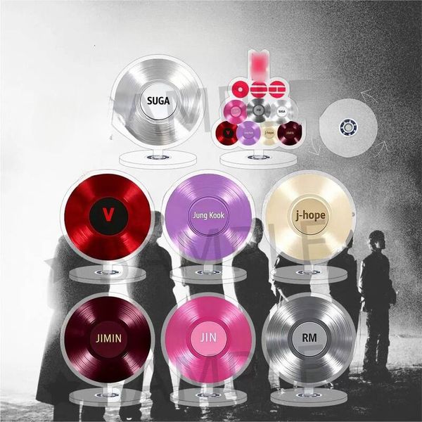 BTS 2026 Btsmerch Bt21 Kpop Album New CD Style Acrylic Mobile Phone Airbag Stand Portable Merchandise Phone Holder Convenient Desk Designer Decoration Gift