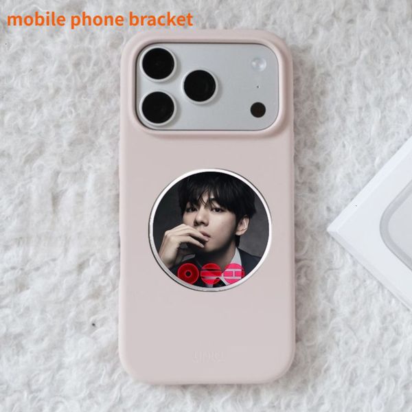 BTS Phone Stand Bt21 Btsmerch Album Phone Grip Tok Bangtan Boys Member Photo Print Foldable Lazy Phone Holder For Smartphone Universal For Phone And Tablet