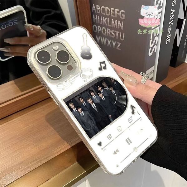Btsmerch BTS Luxury Style Phone Case Designer Coque Telephone Graphic Phonecase K-pop Coque Iphone Protective Cover Camera Guard Slim Smartphone Case