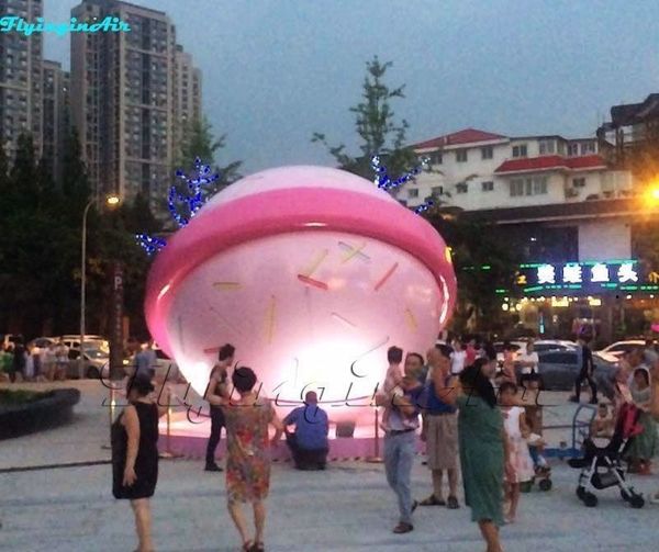 Fancy Giant Candy Planet Christmas Displaying Inflatable Ball Sweet Xmas Inflatables