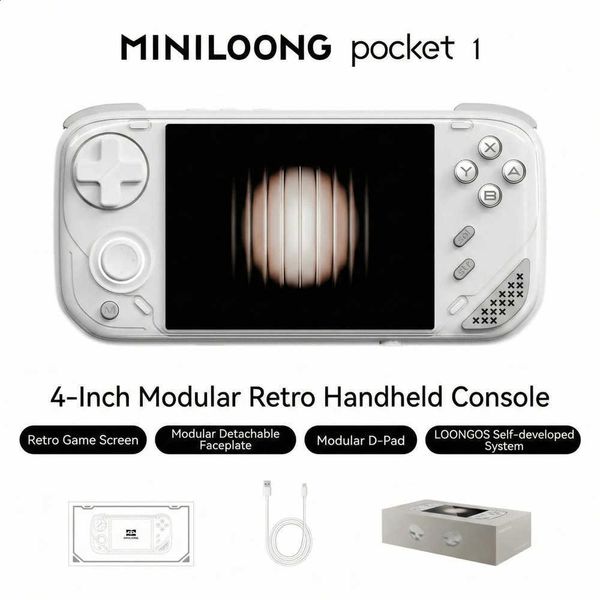 POCKET 1 Handheld Game MINILOONG Console 4" IPS LOONG OS Modar Open Source Retro Gaming Upgrades New J260915